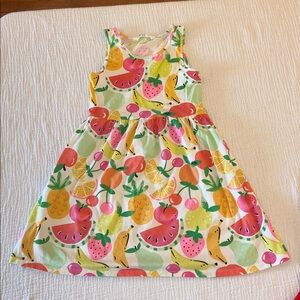 Girl’s Dress Watermelon & Fruit 8-10 Years Sleeveless Summer  Cotton Cottage